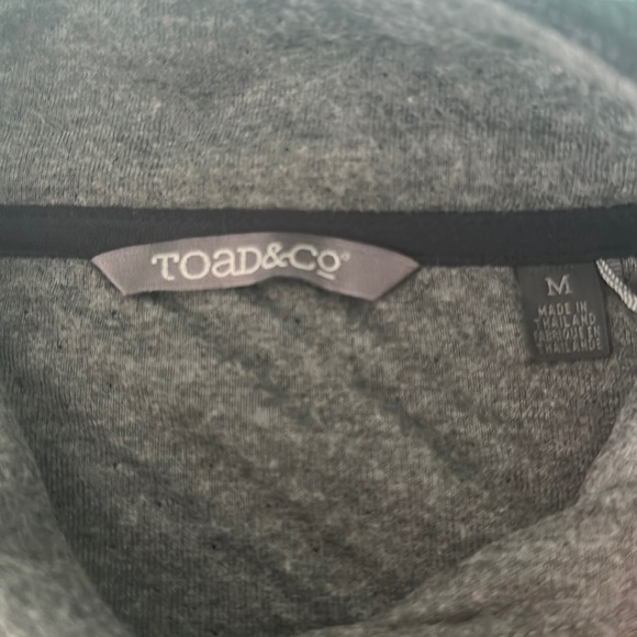 Toad Long Wool blend Tunic Vest Grey Black Medium New - Picture 11 of 13